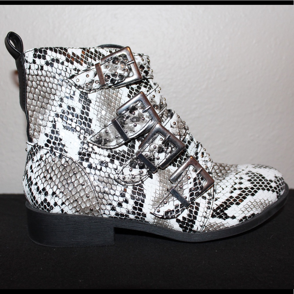 Snake Skin Booties